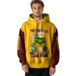Washington Commanders Hoodie Personalized Grinch Fierce Burgundy Best Selling