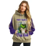 Washington Huskies Hoodie Personalized Grinch Fierce Purple Best Selling
