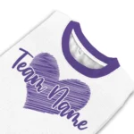 Washington Huskies Sweater Personalized Heart Sketch Purple White Best Selling