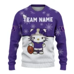 Washington Huskies Sweater Personalized Hello Kitty Purple Best Selling