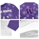 Washington Huskies Sweater Personalized Hello Kitty Purple Best Selling