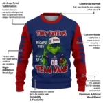 Washington Nationals Sweater Customized Grinch Fierce Red Best Selling