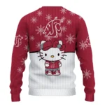 Washington State Cougars Sweater Custom Hello Kitty Crimson Best Selling