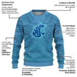 Washington State Cougars Sweater Customized Tiger Pattern Best Selling