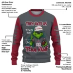 Washington State Cougars Sweater Personalized Grinch Fierce Crimson Best Selling