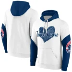 Washington Wizards Hoodie Customized Scribble Heart Blue White Best Selling