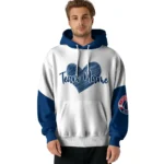 Washington Wizards Hoodie Customized Scribble Heart Blue White Best Selling