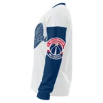 Washington Wizards Sweater Personalized Heart Sketch Blue White Best Selling