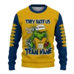West Virginia Mountaineers Sweater Custom Grinch Fierce Blue Best Selling