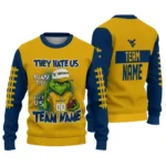 West Virginia Mountaineers Sweater Custom Grinch Fierce Blue Best Selling