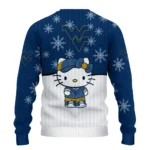 West Virginia Mountaineers Sweater Customized Hello Kitty Blue Best Selling