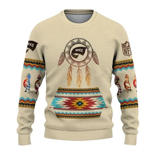 Western Kentucky Hilltoppers Sweater Customized Dreamcatcher Feathers Best Selling