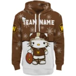 Western Michigan Broncos Hoodie Customized Hello Kitty Brown Best Selling