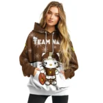 Western Michigan Broncos Hoodie Customized Hello Kitty Brown Best Selling