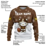 Western Michigan Broncos Sweater Custom Hello Kitty Brown Best Selling