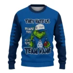 Winnipeg Jets Sweater Custom Grinch Fierce Blue Best Selling