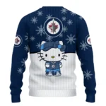 Winnipeg Jets Sweater Customized Hello Kitty Blue Best Selling