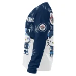 Winnipeg Jets Sweater Customized Hello Kitty Blue Best Selling
