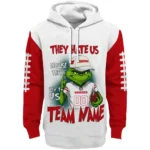 Wisconsin Badgers Hoodie Custom Grinch Fierce Red Best Selling