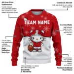 Wisconsin Badgers Sweater Custom Hello Kitty Red Best Selling
