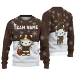 Wyoming Cowboys Sweater Customized Hello Kitty Brown Best Selling