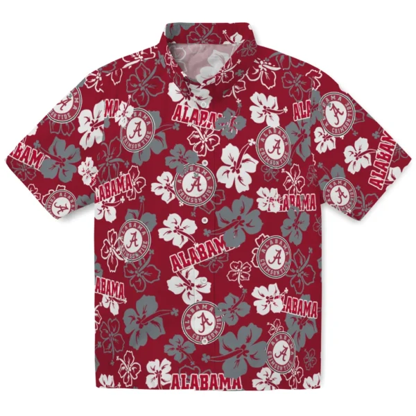 Alabama Tide Hawaiian Shirt - Hibiscus Bloom