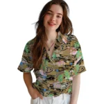 anaheim-ducks-hawaiian-shirt-flamingo-retreat-gold-best-selling.webp