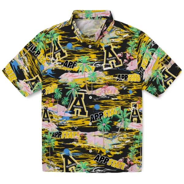 Appalachian State Mountaineers Hawaiian Shirt - Flamingo Retreat