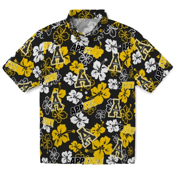 Appalachian State Mountaineers Hawaiian Shirt - Hibiscus Bloom