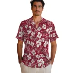 arkansas-razorbacks-hawaiian-shirt-hibiscus-bloom-red-best-selling.webp