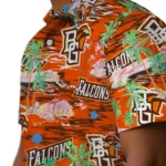bowling-green-falcons-hawaiian-shirt-flamingo-retreat-orange-best-selling.webp