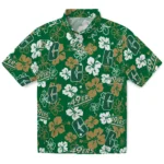 charlotte-49ers-hawaiian-shirt-hibiscus-bloom-green-best-selling.webp