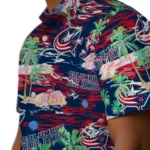 columbus-blue-jackets-hawaiian-shirt-flamingo-retreat-navy-blue-best-selling.webp