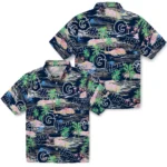 georgetown-hoyas-hawaiian-shirt-flamingo-retreat-blue-best-selling.webp