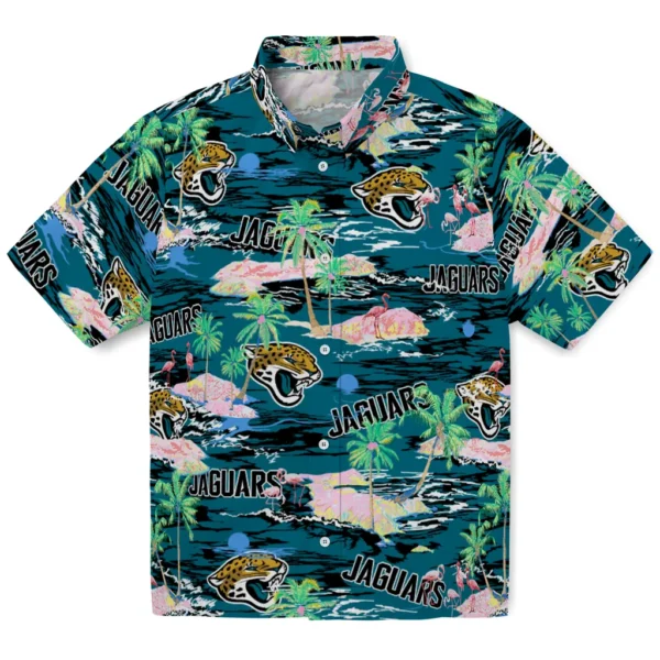 Jacksonville Jaguars Hawaiian Shirt - Flamingo Retreat
