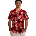 jacksonville-state-gamecocks-hawaiian-shirt-hibiscus-bloom-red-best-selling.webp
