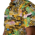 kennesaw-state-owls-hawaiian-shirt-flamingo-retreat-gold-best-selling.webp