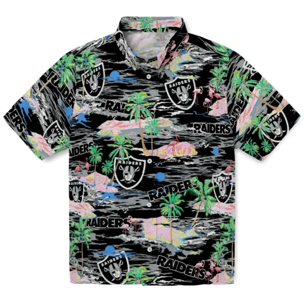 Las Vegas Raiders Hawaiian Shirt - Flamingo Retreat