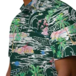 michigan-state-spartans-hawaiian-shirt-flamingo-retreat-green-best-selling.webp