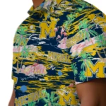 michigan-wolverines-hawaiian-shirt-flamingo-retreat-blue-best-selling.webp