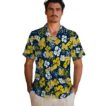 michigan-wolverines-hawaiian-shirt-hibiscus-bloom-blue-best-selling.webp