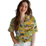nashville-predators-hawaiian-shirt-flamingo-retreat-gold-best-selling.webp