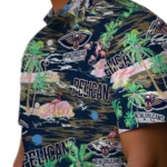 new-orleans-pelicans-hawaiian-shirt-flamingo-retreat-navy-best-selling.webp