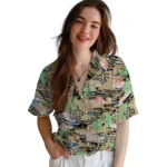 new-orleans-saints-hawaiian-shirt-flamingo-retreat-gold-best-selling.webp