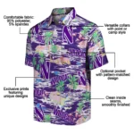 northwestern-wildcats-hawaiian-shirt-flamingo-retreat-purple-best-selling.webp