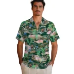 ohio-bobcats-hawaiian-shirt-flamingo-retreat-green-best-selling.webp