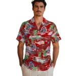 ohio-state-buckeyes-hawaiian-shirt-flamingo-retreat-scarlet-best-selling.webp