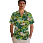 oregon-ducks-hawaiian-shirt-flamingo-retreat-green-best-selling.webp