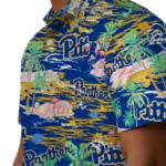 pittsburgh-panthers-hawaiian-shirt-flamingo-retreat-royal-blue-best-selling.webp