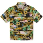 pittsburgh-pirates-hawaiian-shirt-flamingo-retreat-black-best-selling.webp